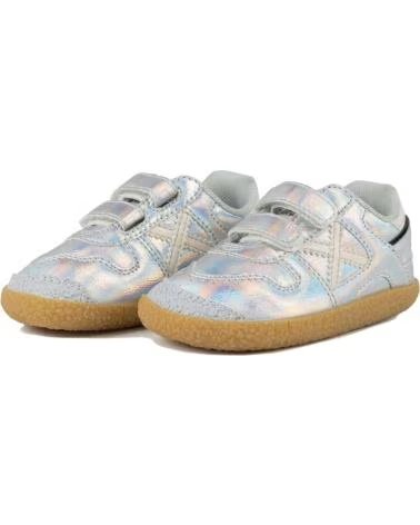 MUNICH Zapatillas Baby Goal Plateado en plateado para ninos unisex PLATEADO