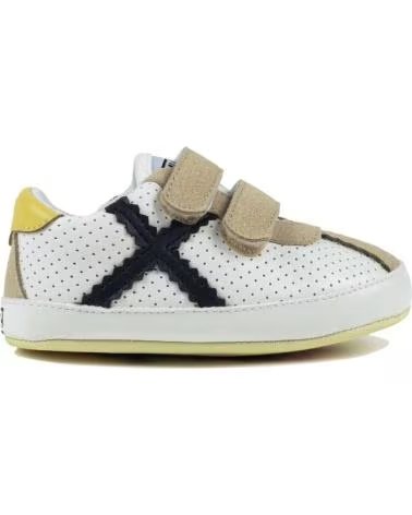 MUNICH Zapatillas Barru Zero 52 - Blanco-Amarillo-Beige en blanco para ninos unisex