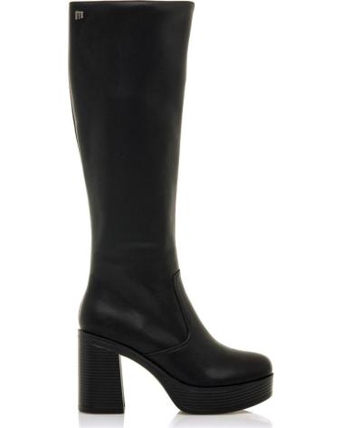 MTNG BOTAS DE VESTIR ALTAS CON PLATAFORMA MUSTANG 50522 PARA MUJER NEGRO