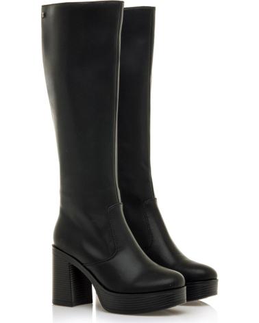 MTNG BOTAS DE VESTIR ALTAS CON PLATAFORMA MUSTANG 50522 PARA MUJER NEGRO