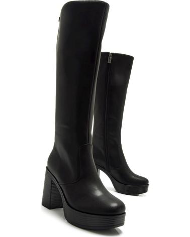 MTNG BOTAS DE VESTIR ALTAS CON PLATAFORMA MUSTANG 50522 PARA MUJER NEGRO