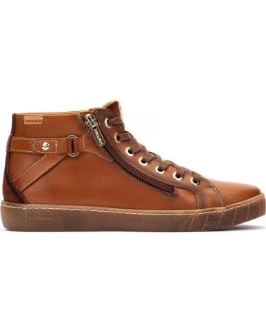 BOTTINES SPORT PIKOLINOS LANZAROTE W7B-8868C1 EN CUIR COULEUR COGNAC BRANDY