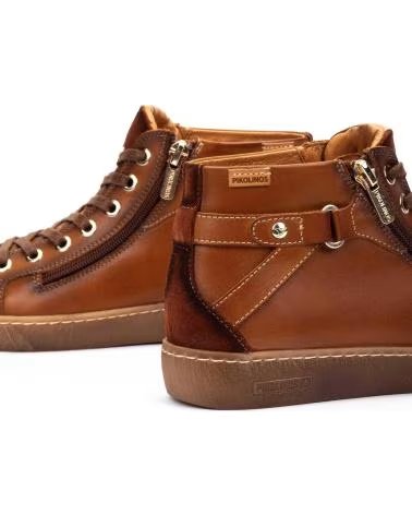 BOTÍN DEPORTIVO PIKOLINOS LANZAROTE W7B-8868C1 EN PIEL COLOR BRANDY