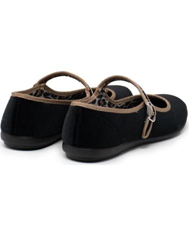 VUL-LADI ZAPATILLAS MERCEDES DE TERCIOPELO NEGRO PARA MUJER NEGRO