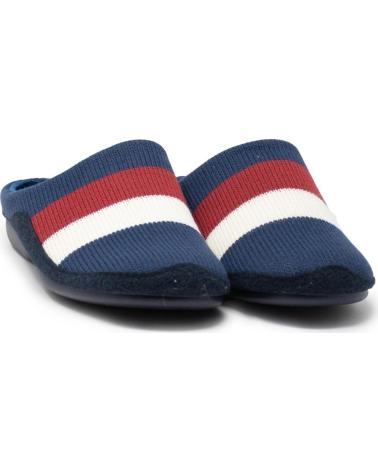 BEREVERE ZAPATILLAS DE ESTAR POR CASA BEREVERE CHNELA RALLADA MARINO AZUL