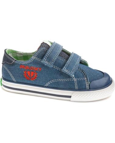 PABLOSKY ZAPATILLAS DE LONA PABLOSKY CON DOBLE CIERRE DE VELCRO PARA NIÑO JEANS