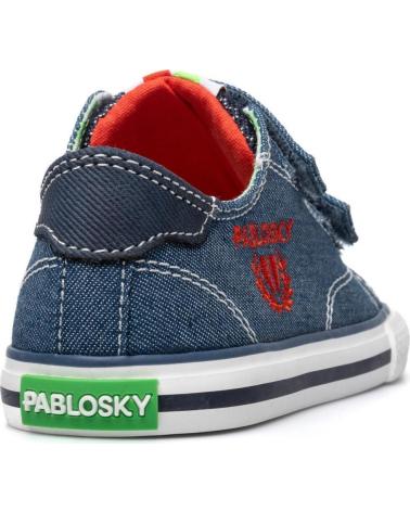 PABLOSKY ZAPATILLAS DE LONA PABLOSKY CON DOBLE CIERRE DE VELCRO PARA NIÑO JEANS