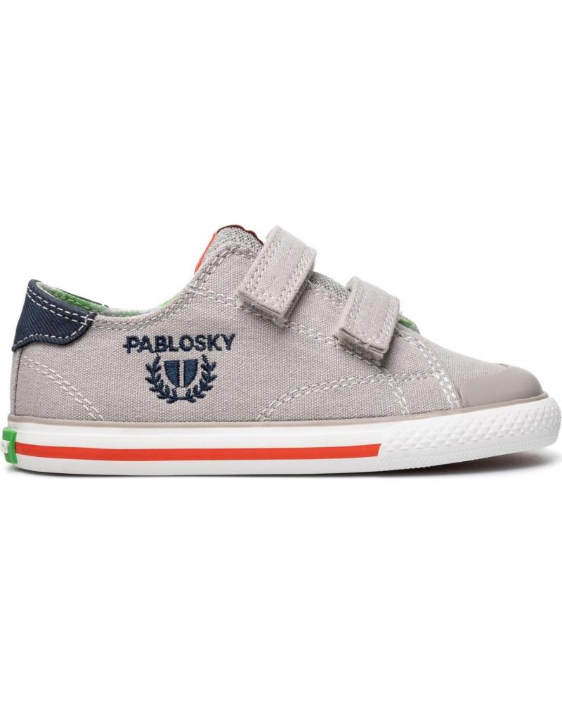 PABLOSKY ZAPATILLAS DE LONA PABLOSKY CON VELCRO PARA NIÑO PIEDRA