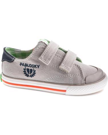 PABLOSKY ZAPATILLAS DE LONA PABLOSKY CON VELCRO PARA NIÑO PIEDRA