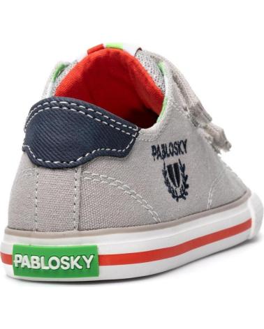 PABLOSKY ZAPATILLAS DE LONA PABLOSKY CON VELCRO PARA NIÑO PIEDRA
