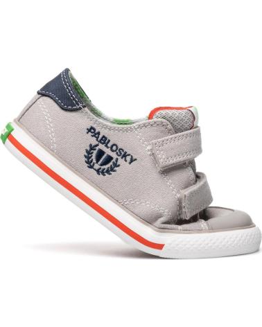 PABLOSKY ZAPATILLAS DE LONA PABLOSKY CON VELCRO PARA NIÑO PIEDRA