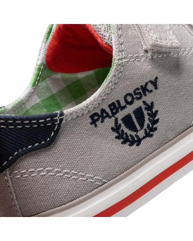 PABLOSKY ZAPATILLAS DE LONA PABLOSKY CON VELCRO PARA NIÑO PIEDRA