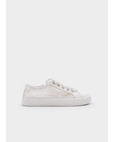 MAYORAL ZAPATILLAS DE LONA BLANCAS PARA NIÑA MAYORAL BLANCO