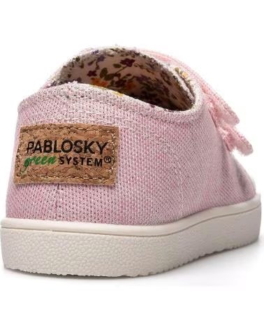 PABLOSKY BASKETS PABLOSKY FILLE TOILE GLITTER ROSE GLITTERROSA