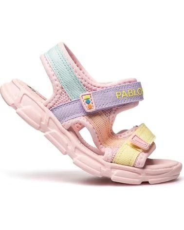 PABLOSKY SANDALIAS 9862 EN ROSA PARA NINAS YELLOW-LILAC