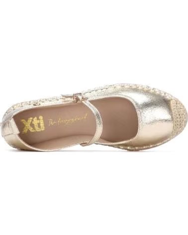 XTI SANDALIAS DE PLATAFORMA 145028 EN PLATEADO PARA MUJER ORO