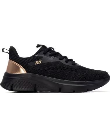 XTI SCARPE DA GINNASTICA XTI MODELLO 145170 NERO CON DETTAGLIO ORO NEGRO