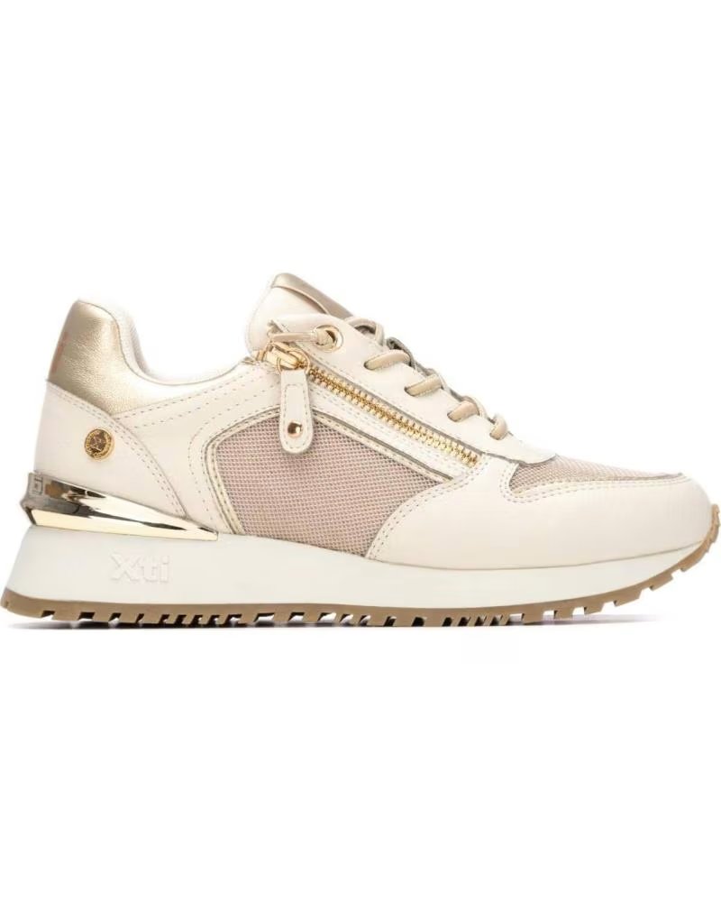 XTI XTI DAMEN-SNEAKER - MODELL 145190, FARBE BEIGE BEIGE