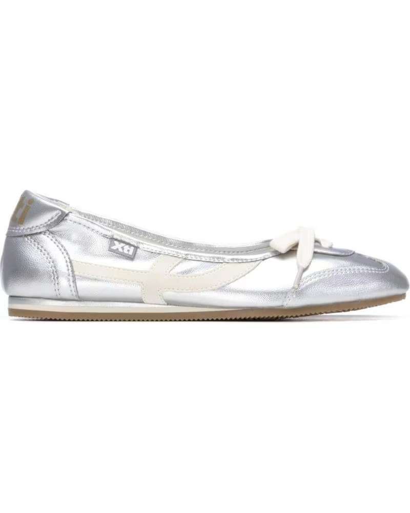 XTI SAPATILHAS XTI FEMININAS PRATA COM DETALHE DE LAÇO PLATA