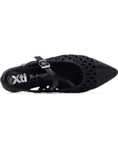 XTI SAPATILHAS XTI PRETAS COM DESIGN DE REDE E TIRA AJUSTÁVEL NEGRO