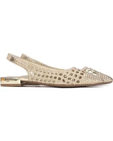 XTI MESH SLINGBACK FLATS WITH POINTED TOE ORO