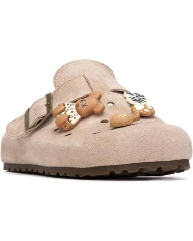 XTI ZUECOS XTI BEIGE CON ADORNOS Y HEBILLA AJUSTABLE BEIGE