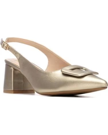 XTI SAPATOS DE SALTO XTI DOURADOS COM FIVELA DECORATIVA ORO