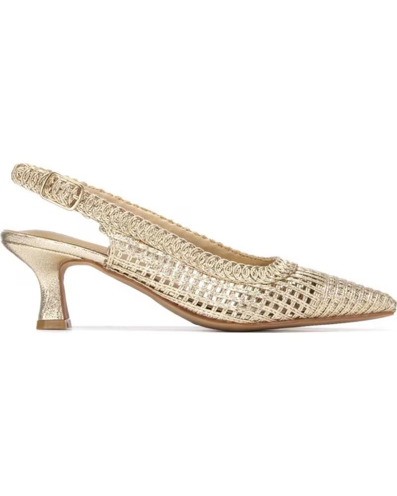 SAPATOS SOCIAIS XTI SLINGBACK METALIZADOS MODELO 145432 METáLICO