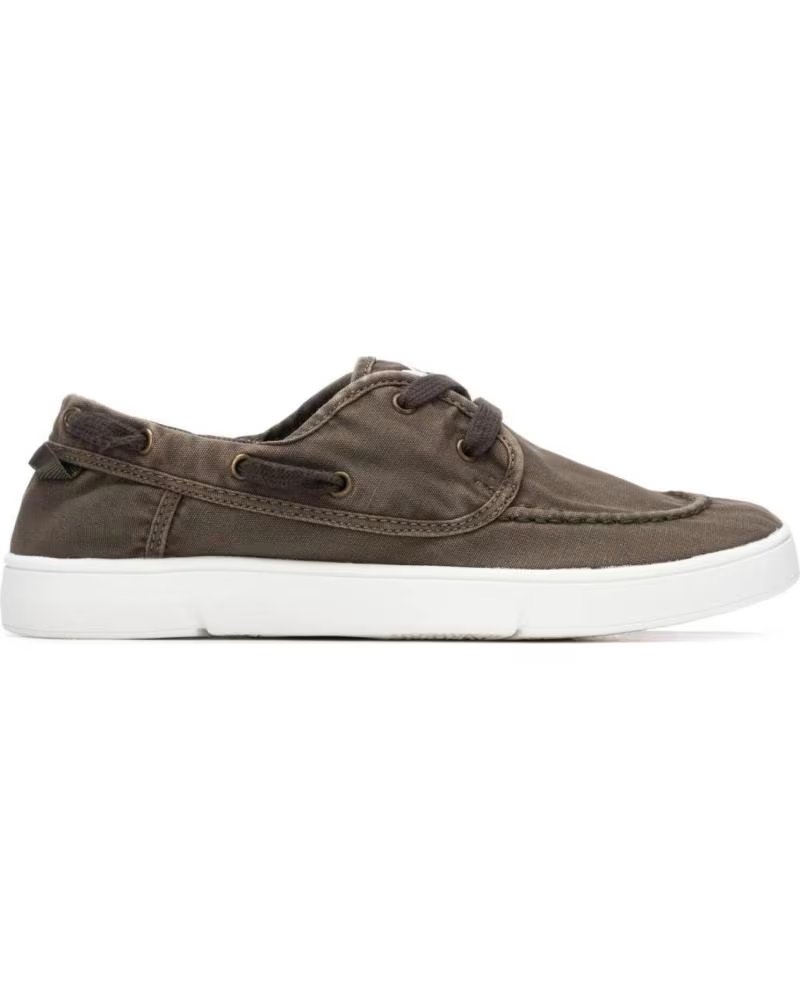 XTI BASKETS NAUTIQUES XTI EN TOILE KAKI POUR HOMME KAKI