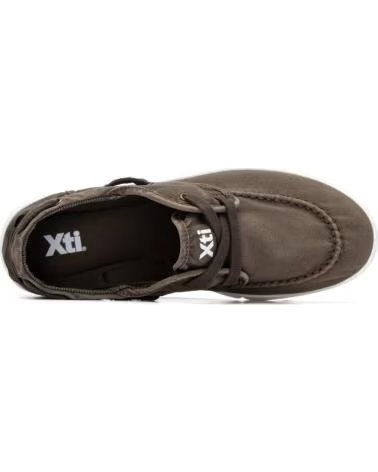 XTI BASKETS NAUTIQUES XTI EN TOILE KAKI POUR HOMME KAKI
