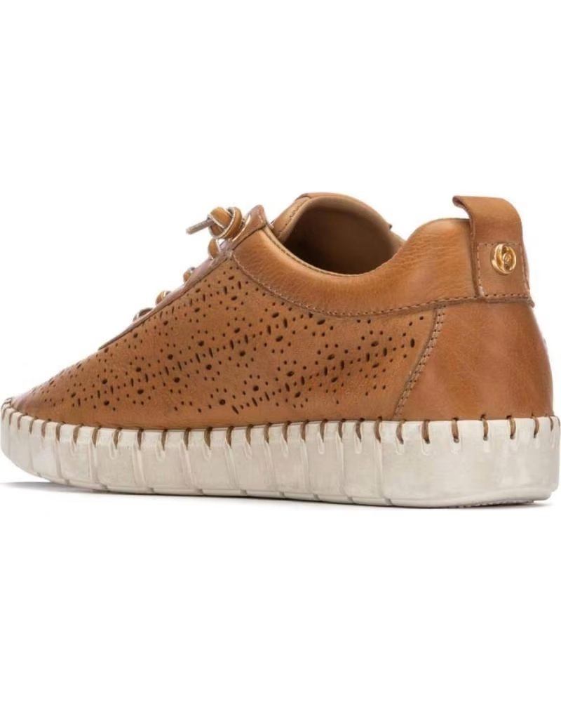 CARMELA CARMELA SNEAKER LEDER CAMEL MIT PERFORATIONEN CAMEL
