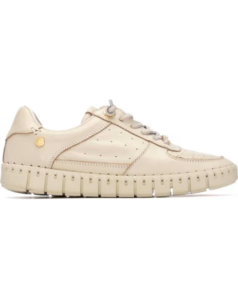 CARMELA CARMELA DAMEN-SNEAKER AUS BEIGEM LEDER BEIGE