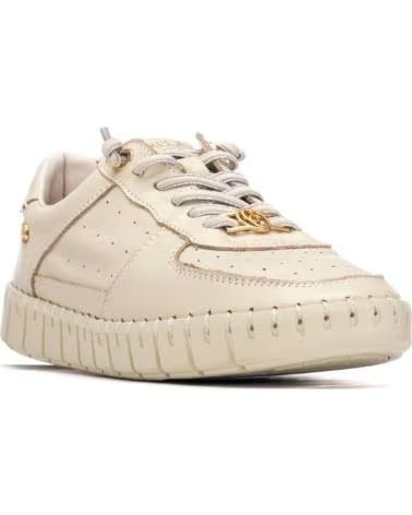 CARMELA CARMELA DAMEN-SNEAKER AUS BEIGEM LEDER BEIGE