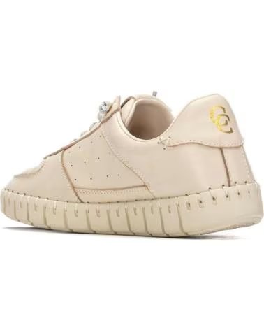 CARMELA CARMELA DAMEN-SNEAKER AUS BEIGEM LEDER BEIGE