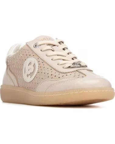 CARMELA DEPORTIVA PARA MUJER 163120 PIEL TROQUELADA BEIGE