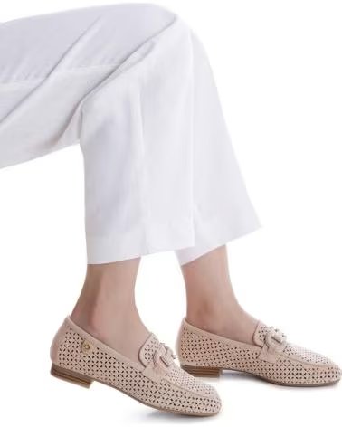CARMELA CARMELA MOKASSINS BEIGE LEDER MIT VERZIERUNG BEIGE