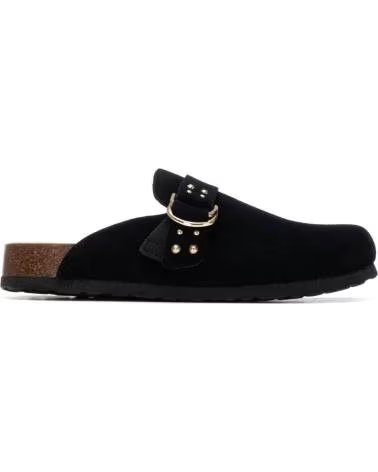 REFRESH REFRESH SCHWARZE CLOGS MIT SCHNALLE FÜR DAMEN NEGRO