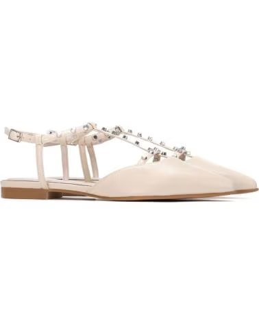 REFRESH SAPATILHAS REFRESH 175070 BEGE COM T-STRAP E ORNAMENTO BEIGE