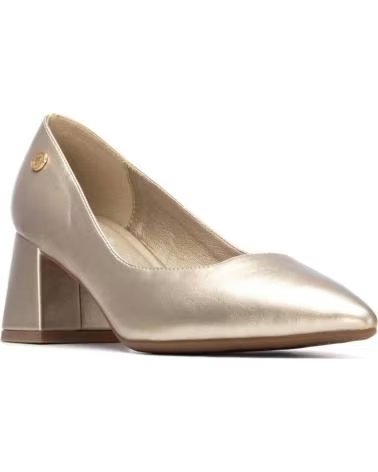 REFRESH SAPATOS DE SALTO DOURADOS COM BICO QUADRADO ORO
