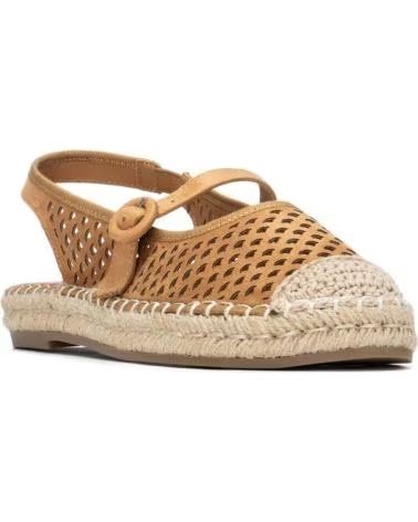 REFRESH ESPADRILLES CAMEL COM TIRA TRASEIRA E DESIGN VAZADO CAMEL