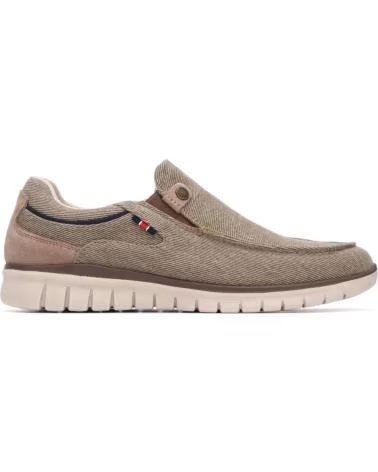 REFRESH REFRESH SAPATOS CASUAIS MASCULINOS, COR TAUPE TAUPE