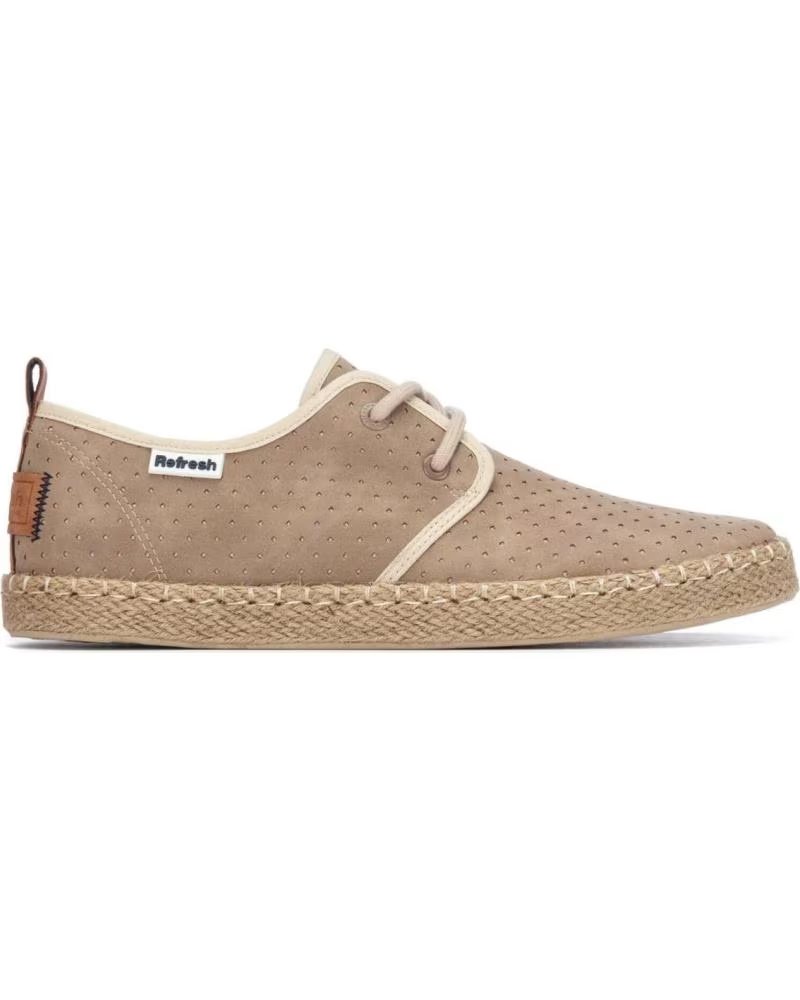 REFRESH CAMPER REFRESH 175560 SAPATOS CASUAIS MASCULINOS, COR BEGE BEIGE