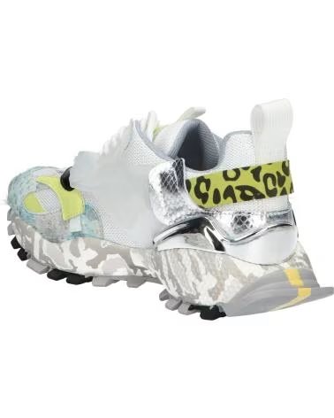 EXE SCHUH EXE 134-208 LEDER WEISS SILBER PIEL LEATHER WHITE SILVER