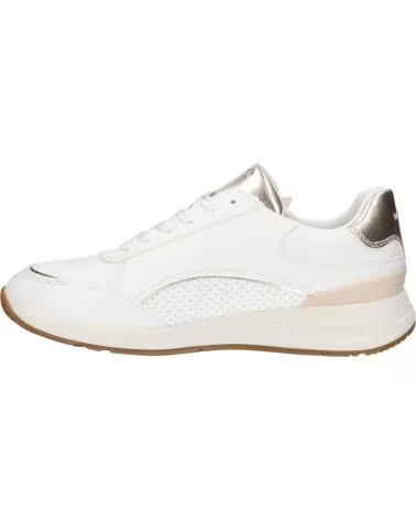 GEOX TÉNIS D BULMYA D65NQB BRANCO DOURADO WHITE-LT GOLD C1327