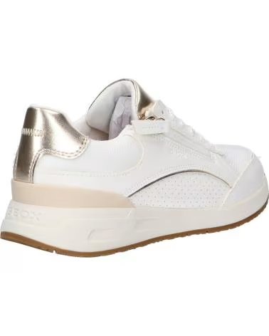 GEOX TÉNIS D BULMYA D65NQB BRANCO DOURADO WHITE-LT GOLD C1327