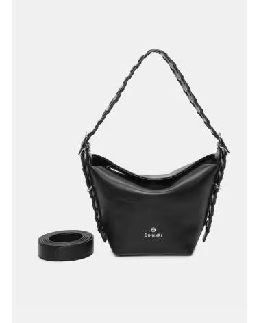 BINNARI BORSA A MANO IN PELLE BINNARI ISLA NERO NEGRO