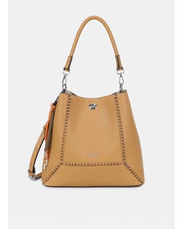 BINNARI BOLSO BINNARI VEGA CAMEL DE CUERO PARA MUJER CAMEL