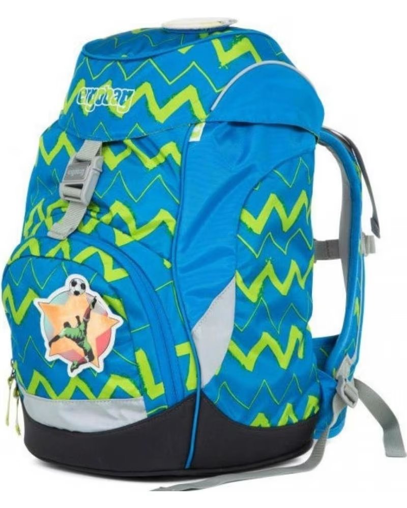 ERGOBAG ERGOBAG MOCHILA AZUL CON DISEÑO ZIGZAG AZUL