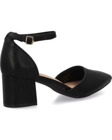 SPORT3PUNTO0 SAPATOS PRETOS SALTO BLOCO BICO FINO TIRA NO TORNOZELO VARIOS COLORES