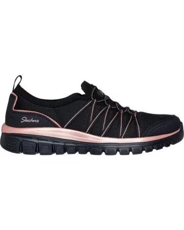 SKECHERS BASKETS SKECHERS GRACEFUL - PURECRUSH FEMME NOIR NEGRO